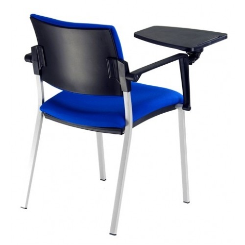 Jednací židle EMPIRE 64 s šedým plastem čalouněná - nosnost 130 kg  - výběr barevného provedení